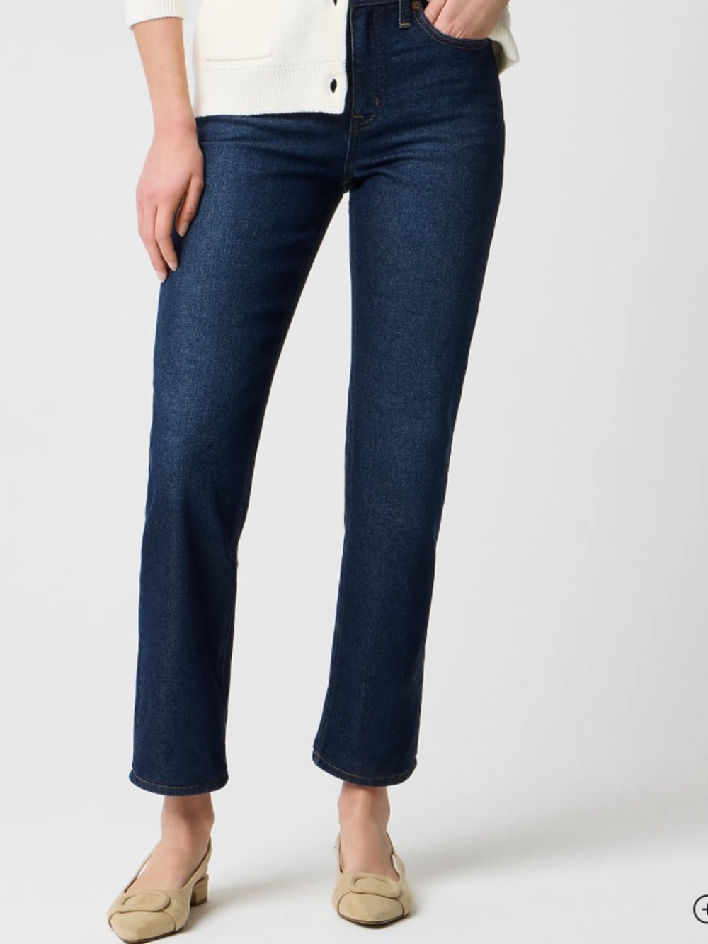 J. Crew Factory Essential Straight Darkwash Jean size 31